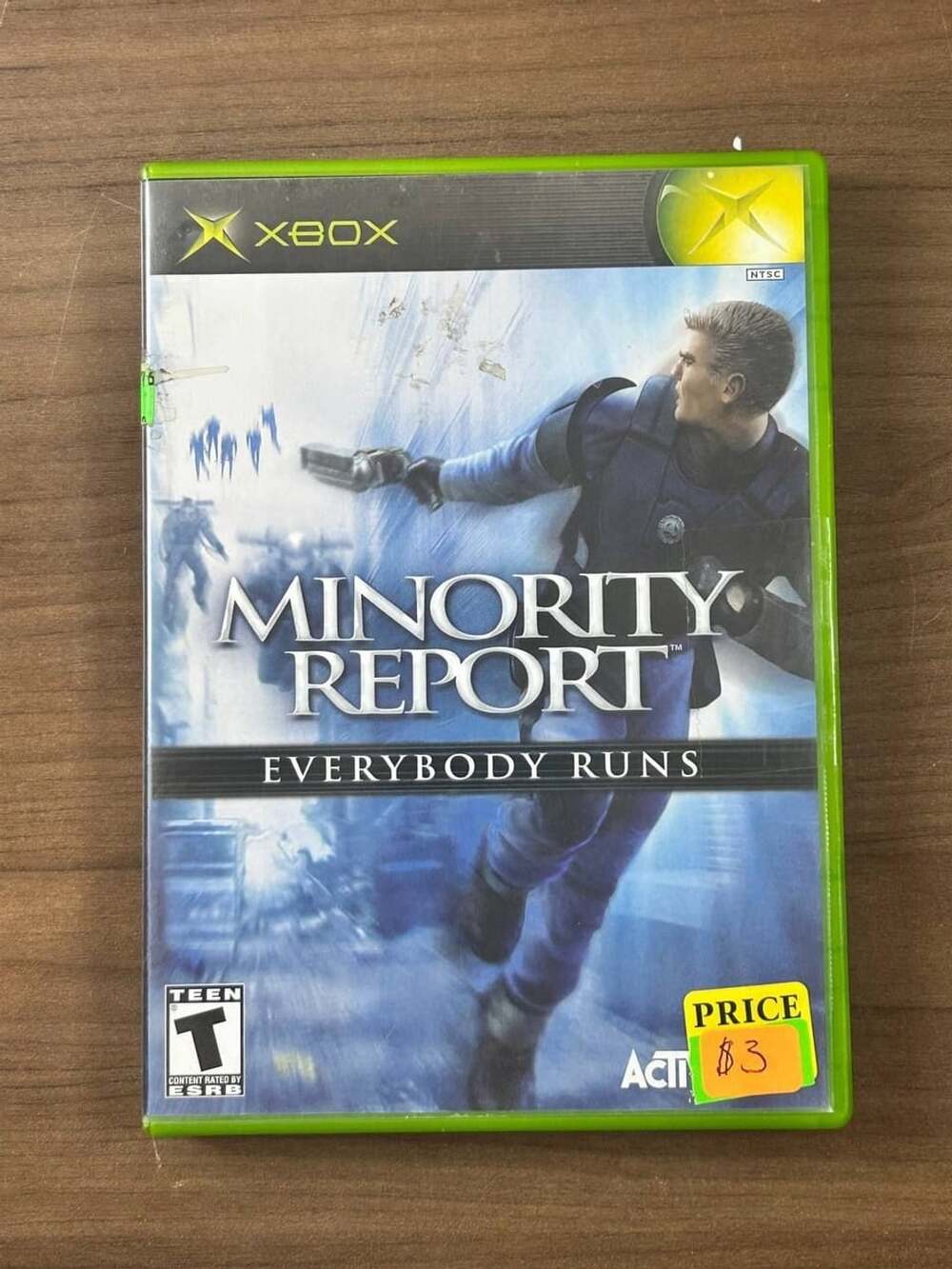 Minority Report Everybody Runs Microsoft Xbox 2002 Disc Case & Manual
